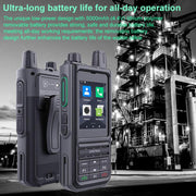 UNIWA NR120 PoC Walkie-Talkie Rugged Phone, 3GB+32GB, 2.4 inch Android 13 Unisoc T158 Octa Core, Network: 5G, NFC, SOS, Plug:EU Plug(Black)