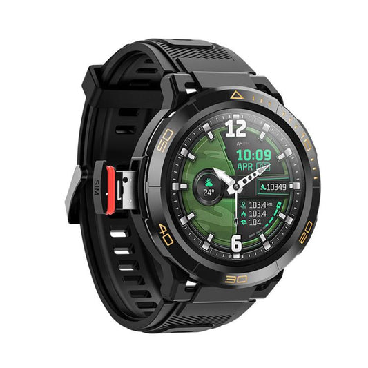 UNIWA DM300 4G Android Watch Phone, 2GB+16GB, 1.43 inc Unisoc SL8541E Quad Core, Support Heart Rate / Blood Oxygen(Black) - free shipping - PMC Jewellery - Order now!