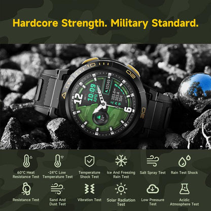 UNIWA DM300 4G Android Watch Phone, 2GB+16GB, 1.43 inc Unisoc SL8541E Quad Core, Support Heart Rate / Blood Oxygen(Black) - free shipping - PMC Jewellery - Order now!
