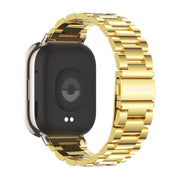 22mm MIJOBS Three Beads Metal Watch Band(Gold)