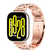 22mm MIJOBS Three Beads Metal Watch Band(Rose Gold)