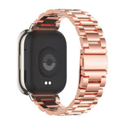 22mm MIJOBS Three Beads Metal Watch Band(Rose Gold)
