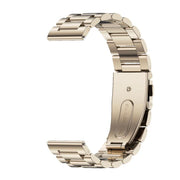 22mm MIJOBS Three Beads Metal Watch Band(Light Gold)