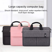 ST08 Handheld Briefcase Carrying Storage Bag with Shoulder Strap for 14.1 inch Laptop(Black)