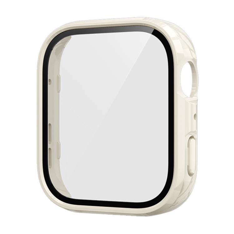 For Huawei Watch Fit 4 Tempered Film Integrated PC Watch Protective Case(Ivory White) - Watch Cases by PMC TechLife | Online Shopping South Africa | PMC TechLife | Buy Now Pay Later Mobicred