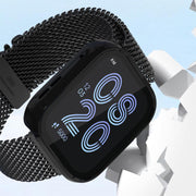 For Huawei Watch Fit 4 Tempered Film Integrated PC Watch Protective Case(Black)