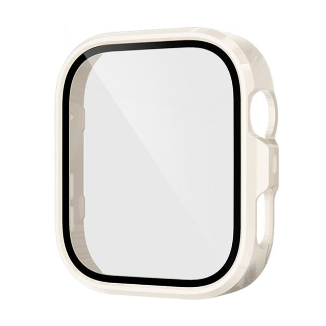 For Huawei Watch Fit 4 Pro Tempered Film Integrated PC Watch Protective Case(Ivory White)