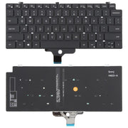 US Version Backlit Laptop Keyboard for Dell LATITUDE P33S 13-7300 7310(Black)