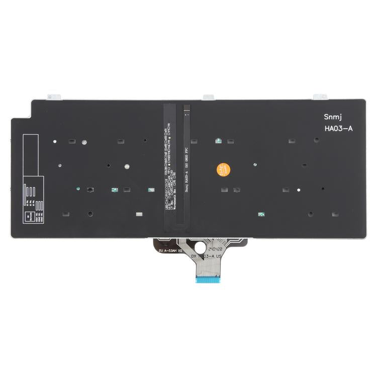 US Version Backlit Laptop Keyboard for Dell LATITUDE P33S 13-7300 7310(Black)