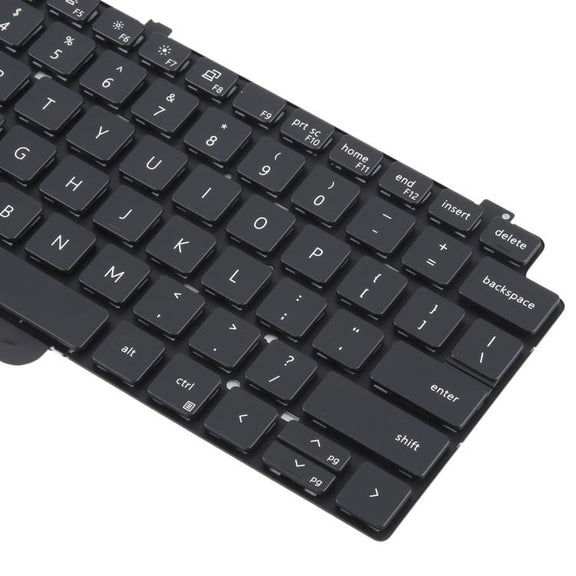 US Version Backlit Laptop Keyboard for Dell LATITUDE P33S 13-7300 7310(Black)