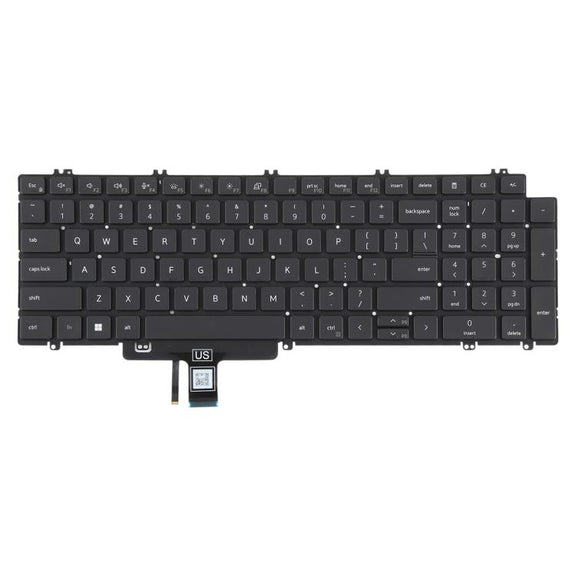 US Version Backlit Laptop Keyboard for Dell Latitude 3540 5520 5521 5530 5531 5540(Black)