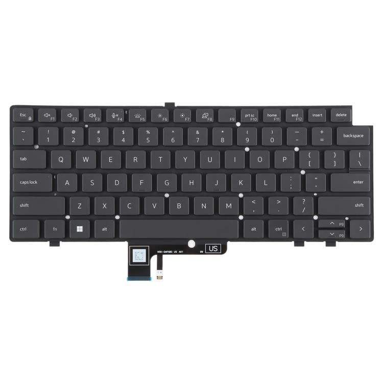 US Version Backlit Laptop Keyboard for Dell Latitude 7340 7440 7640(Black)