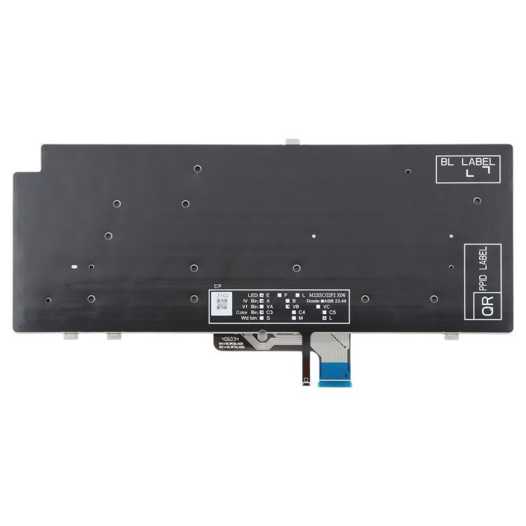 US Version Backlit Laptop Keyboard for Dell Latitude 7340 7440 7640(Black)