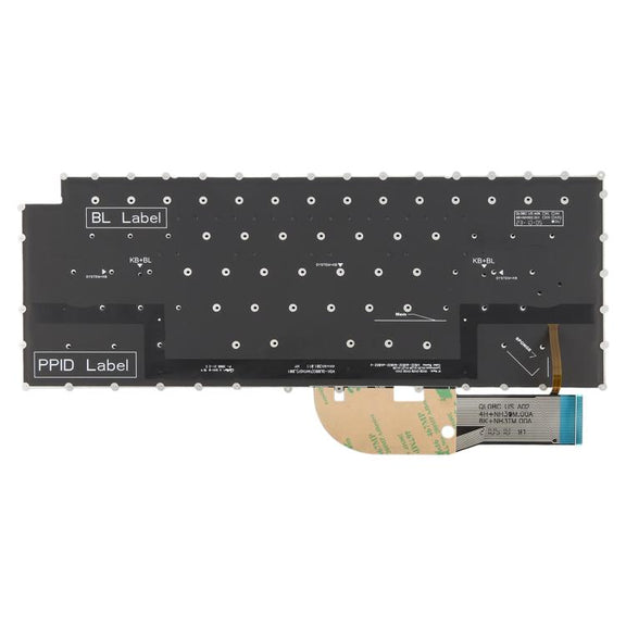 US Version Backlit Laptop Keyboard for Dell XPS 15 9510 9520 9700 9500 Precision 5560 5760 5750 5550 XPS 17 9700 9720 P91F P92F(Black)
