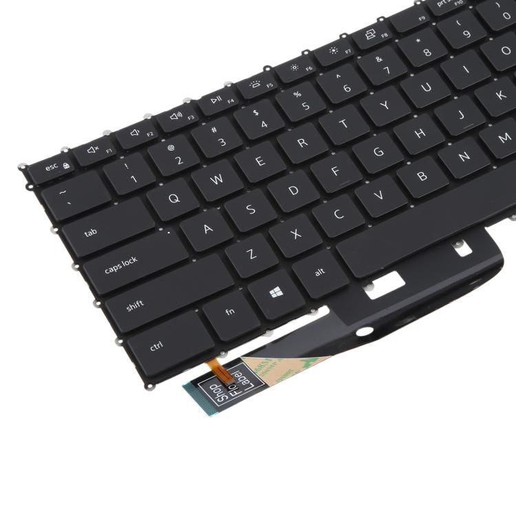 US Version Backlit Laptop Keyboard for Dell XPS 15 9510 9520 9700 9500 Precision 5560 5760 5750 5550 XPS 17 9700 9720 P91F P92F(Black)