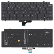 US Version Backlit Laptop Keyboard for Dell Latitude 7410 7410 2in1 P131G P119G(Black)