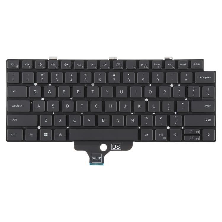 US Version Backlit Laptop Keyboard for Dell Latitude 5320 7320(Black)