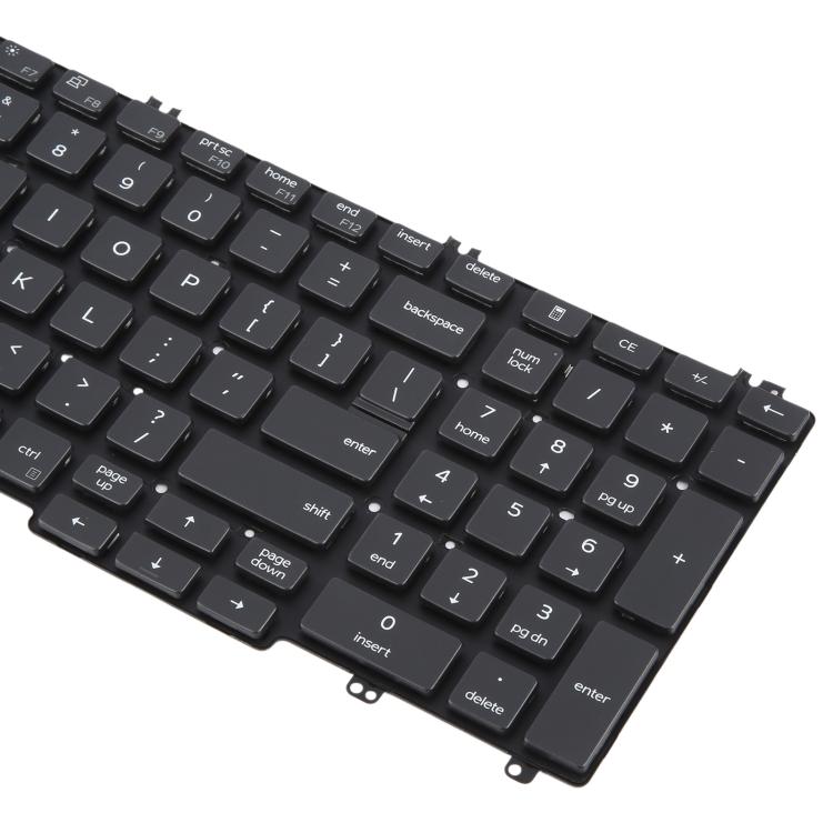 US Version Backlit Laptop Keyboard with Pointing for Dell Latitude 5500 5501 5511 5510 3500 3501 0MMH7V(Black)