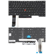 US Version Backlit Laptop Keyboard with Pointing for Lenovo Thinkpad E480 E485 E490 E495 E490S L380 L480 L390 L490 R480 R490 T480S T490 T495 01YP360(Black)