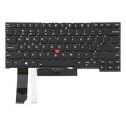 US Version Backlit Laptop Keyboard with Pointing for Lenovo Thinkpad E480 E485 E490 E495 E490S L380 L480 L390 L490 R480 R490 T480S T490 T495 01YP360(Black)