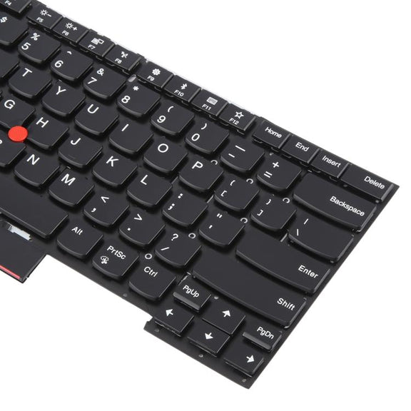 US Version Backlit Laptop Keyboard with Pointing for Lenovo Thinkpad E480 E485 E490 E495 E490S L380 L480 L390 L490 R480 R490 T480S T490 T495 01YP360(Black)