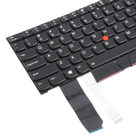 US Version Backlit Laptop Keyboard with Pointing for Lenovo Thinkpad E480 E485 E490 E495 E490S L380 L480 L390 L490 R480 R490 T480S T490 T495 01YP360(Black)