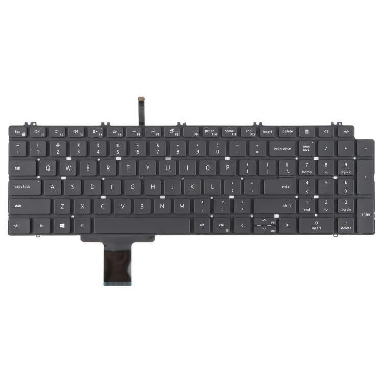 US Version Laptop Keyboard for Dell Precision 7550 7750 7560 7760(Black)