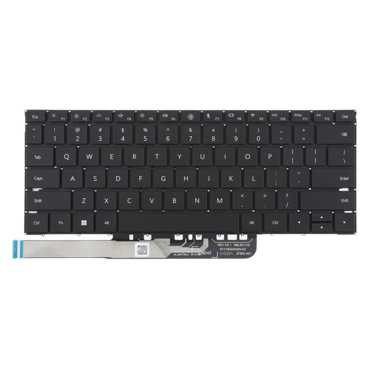 US Version Laptop Keyboard for Huawei Madebook D14 D15 2023 MDF-16 MDG-16 MDG-24 FLMH-16 FLMH-32(Black)