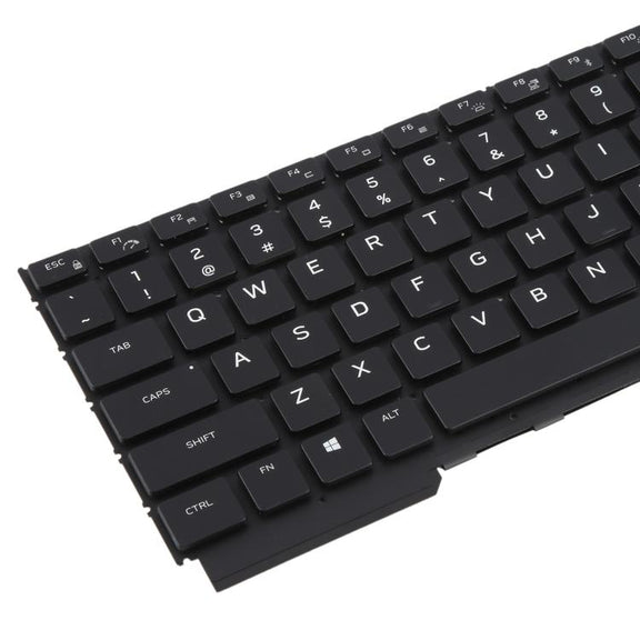 US Version Colorful Backlit Laptop Keyboard for DELL Alienware M15 R5 M15 R6 M15 R7(Black)