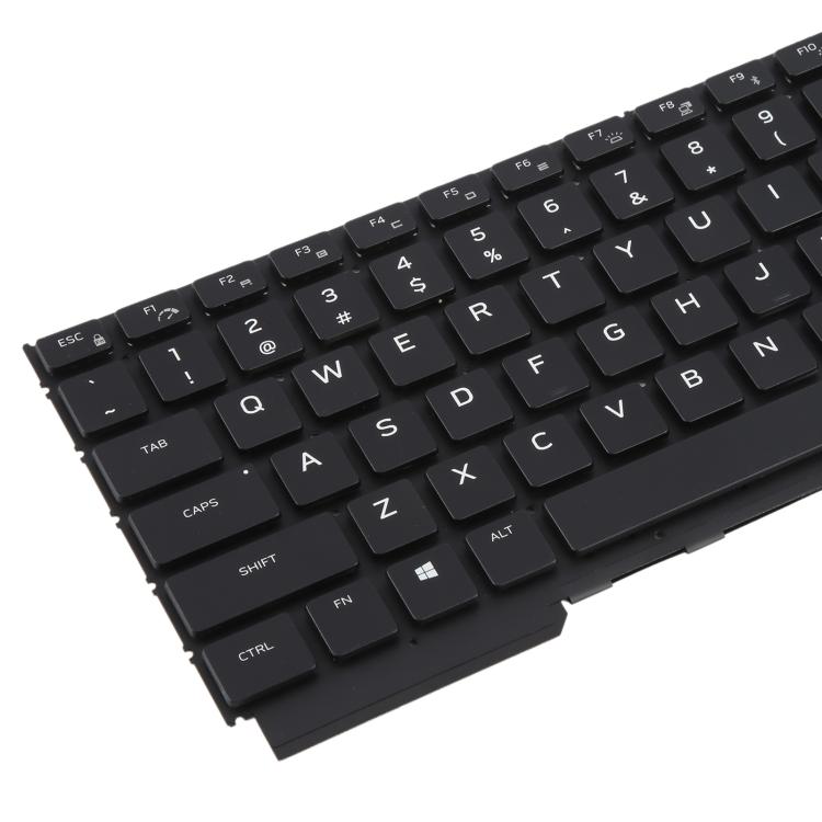 US Version Colorful Backlit Laptop Keyboard for DELL Alienware M15 R5 M15 R6 M15 R7(Black)