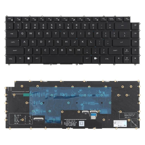 US Version RGB Backlit Laptop Mechanical Keyboard for DELL M16 R1 X16 R1 R2 W0X5N5(Black)