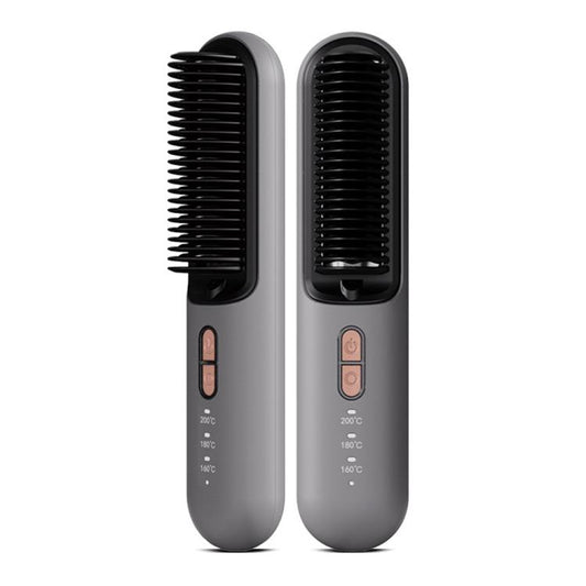 K-SKIN KD382B Negative Ion Hair Care Type-C Wireless Hair Straightening Comb(Grey) - free shipping - PMC Jewellery - Order now!