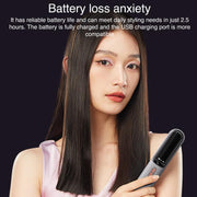 K-SKIN KD382B Negative Ion Hair Care Type-C Wireless Hair Straightening Comb(Grey)