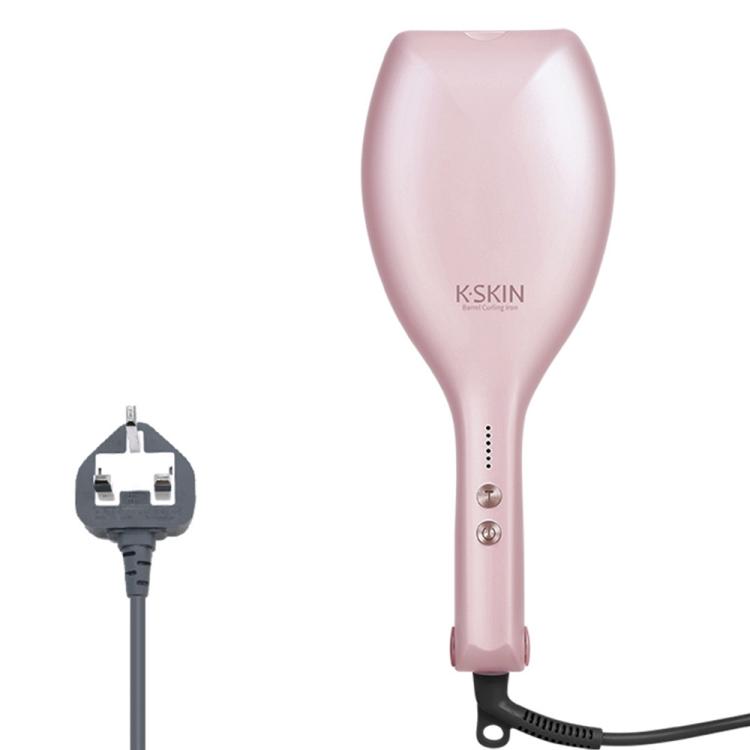 K-SKIN KD885 Negative Ion Electric Hair Curler Iron Hair Styling Tool(UK Plug Pink) - free shipping - PMC TechLife - Order now!