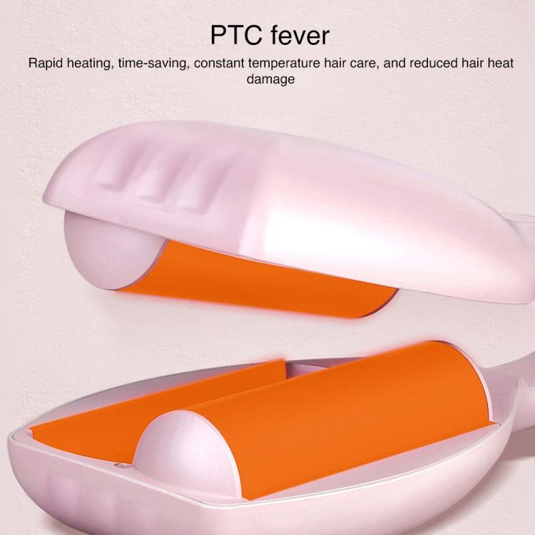 K-SKIN KD885 Negative Ion Electric Hair Curler Iron Hair Styling Tool(EU Plug Pink)