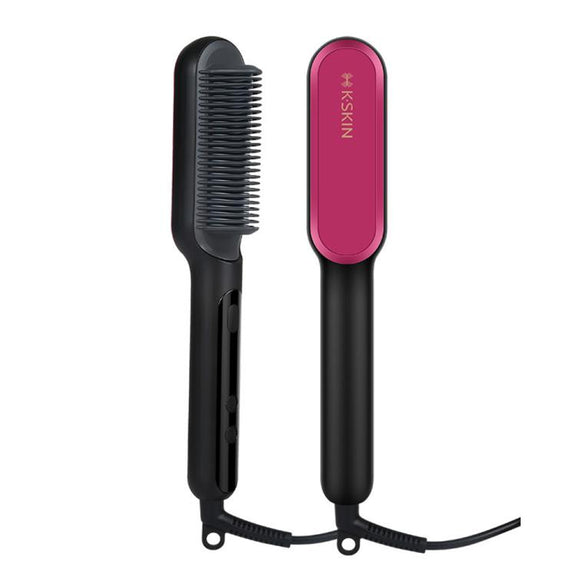 K-SKIN KD3800 PTC Heating Hair Straightening Curler Comb Iron(US Plug)