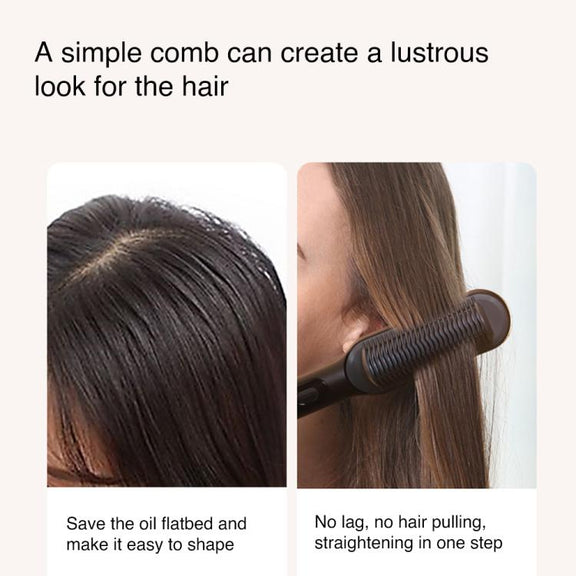 K-SKIN KD3800 PTC Heating Hair Straightening Curler Comb Iron(US Plug)