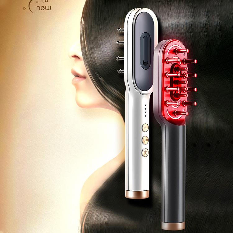 K-SKIN KD3806 EMS Micro-current IPL Hair Care Massage Comb(Grey)
