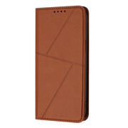 For iPhone 17 Strong Magnetic Frosted Flip Leather Phone Case(Coffee Color)