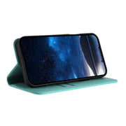 For iPhone 17 Strong Magnetic Frosted Flip Leather Phone Case(Light Blue)