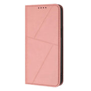 For iPhone 17 Air Strong Magnetic Frosted Flip Leather Phone Case(Pink)