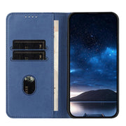For iPhone 17 Pro Strong Magnetic Frosted Flip Leather Phone Case(Royal Blue)