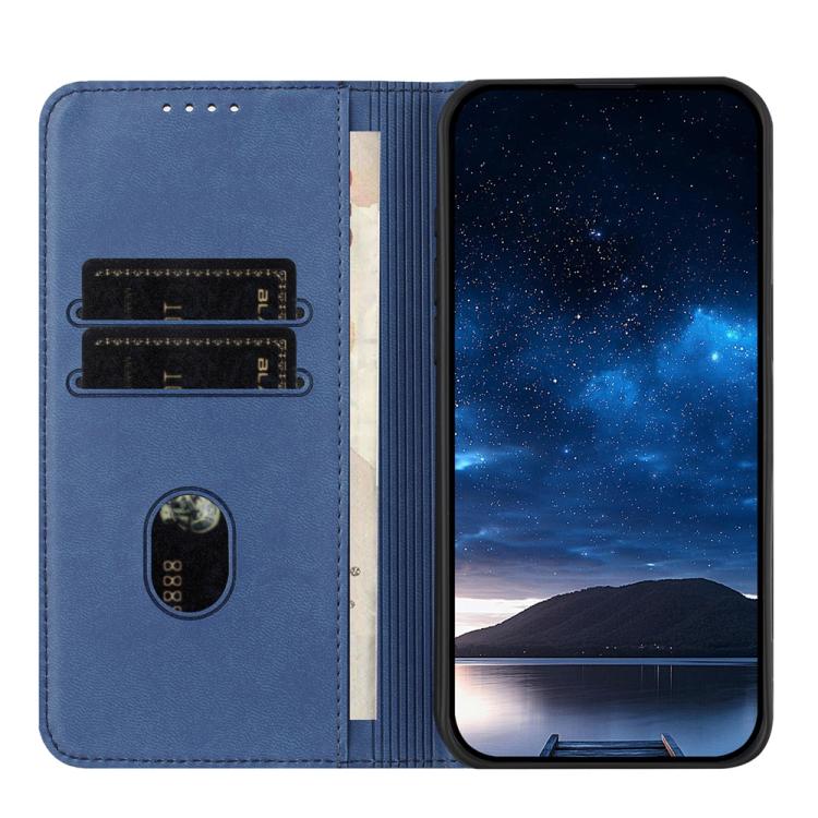 For iPhone 17 Pro Strong Magnetic Frosted Flip Leather Phone Case(Royal Blue)