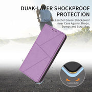 For iPhone 17 Pro Max Strong Magnetic Frosted Flip Leather Phone Case(Light Purple)