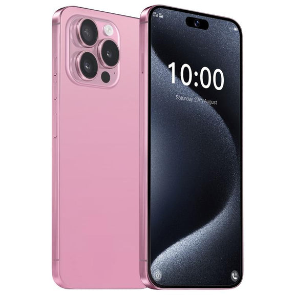 I16 Pro Max / VD1, 3GB+32GB, 6.8 inch Android 10 MTK6753 Octa Core, Network: 4G, Dual SIM, Plug:EU Plug(Pink)
