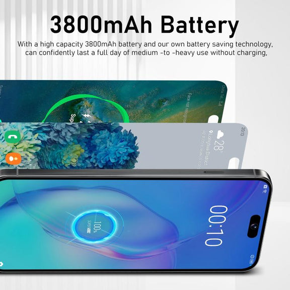 I16 Pro Max / VD1, 3GB+32GB, 6.8 inch Android 10 MTK6753 Octa Core, Network: 4G, Dual SIM, Plug:AU Plug(Grey)