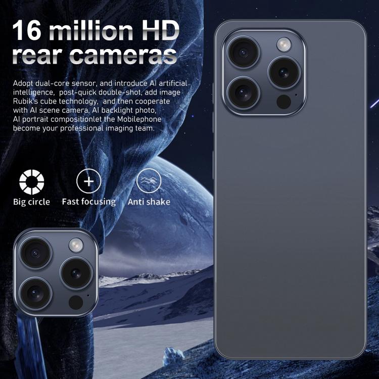 I16 Pro Max / VD1, 3GB+32GB, 6.8 inch Android 10 MTK6753 Octa Core, Network: 4G, Dual SIM, Plug:AU Plug(Purple) - free shipping - PMc TechLife - Order now!