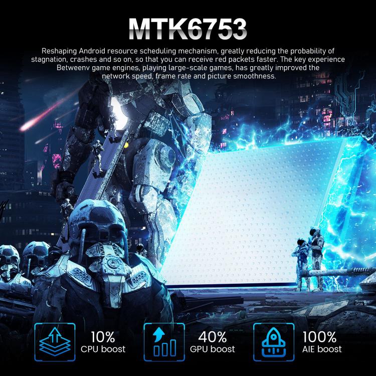 I16 Pro Max / VD1, 3GB+32GB, 6.8 inch Android 10 MTK6753 Octa Core, Network: 4G, Dual SIM, Plug:EU Plug(Black) - free shipping - PMc TechLife - Order now!