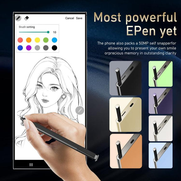 S24 Ultra / S7, 4GB+128GB, 6.75 inch Android 10 MTK6750 Octa Core, Network: 4G, Dual SIM, Plug:US Plug(Black)