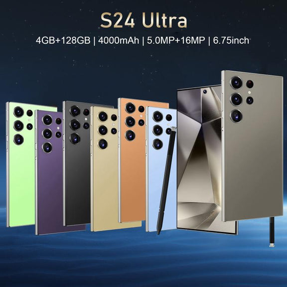 S24 Ultra / S7, 4GB+128GB, 6.75 inch Android 10 MTK6750 Octa Core, Network: 4G, Dual SIM, Plug:US Plug(Black)